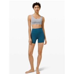 Lululemon Align Shorts 6" Blue Borealis Size 4 Nulu High Rise